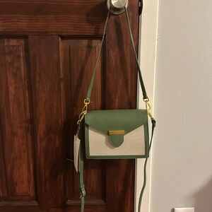 Green shoulder bag